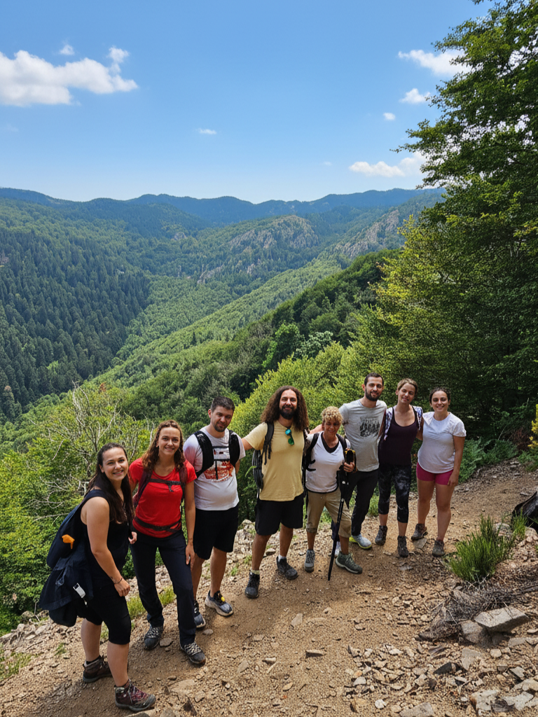 Senderismo de regreso al parking de Passavets entre hojas doradas
