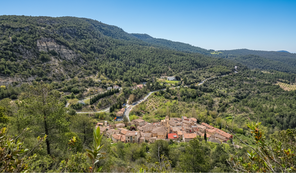 Vistas desde Arbolí en la ruta de los Gorgs de La Febró