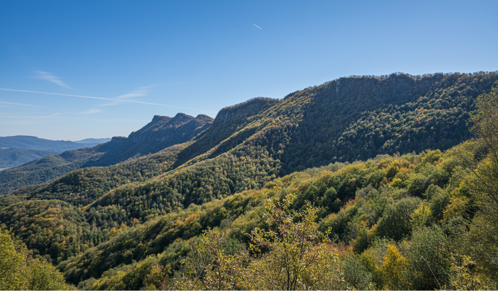 Inicio de la ruta al Puigsacalm desde la Collada de Bracons