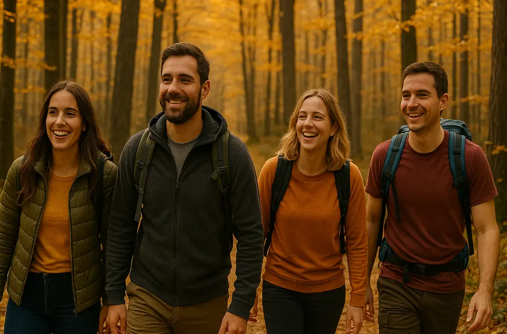 Beneficios del senderismo para el cambio de hora y el ánimo beneficios del senderismo para adaptarse al cambio de hora y mejorar el ánimo