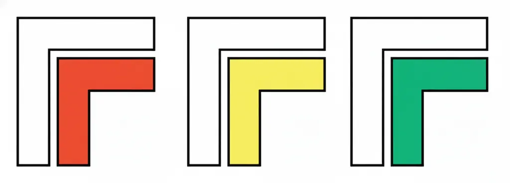 qué significan las marcas de senderismo en forma de L: señal de cambio de dirección