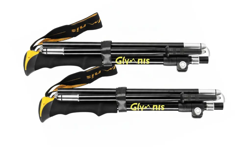 Bastones de trekking híbridos: el equilibrio perfecto entre ligereza y ajuste Bastones de trekking híbridos con parte plegable y tramo telescópico