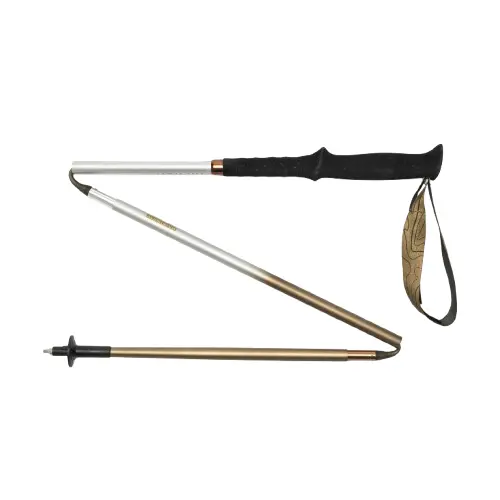 Bastones de trekking plegables: ultraligeros y compactos para trail running Bastones de trekking plegables ultraligeros unidos por cable interno para trail running