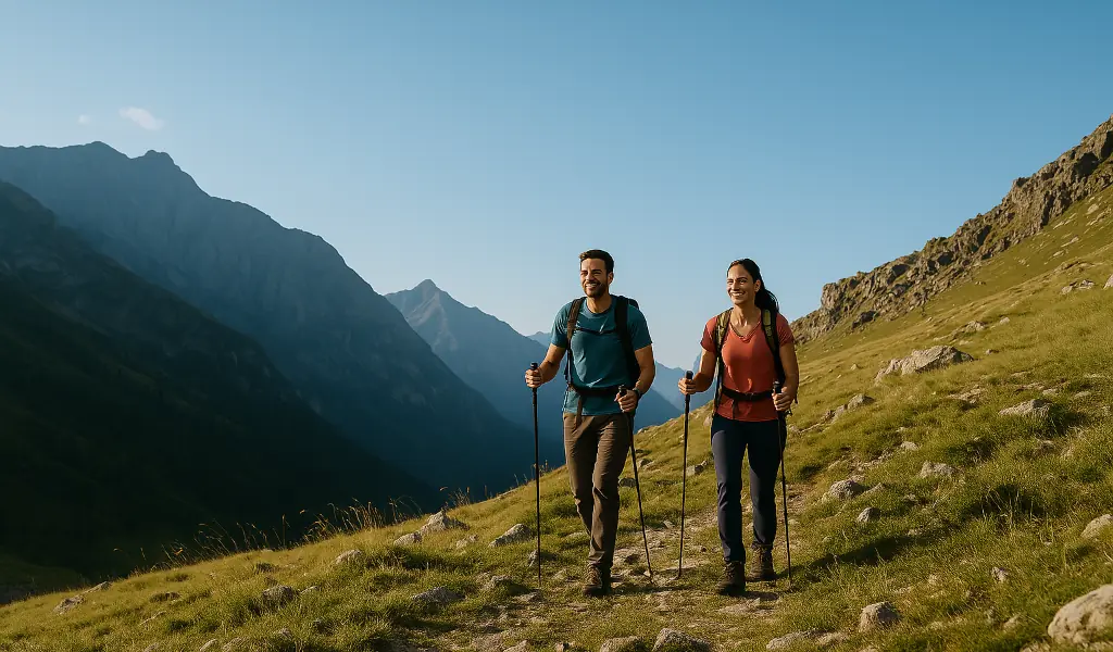 Beneficios de usar bastones de trekking