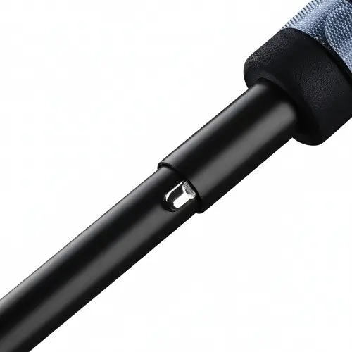 Cierre por botón de bloqueo en bastones plegables Mecanismo de cierre por botón